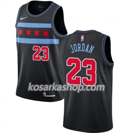 Dres Chicago Bulls Michael Jordan 23 Nike 2018-19 City Edition Crna Swingman